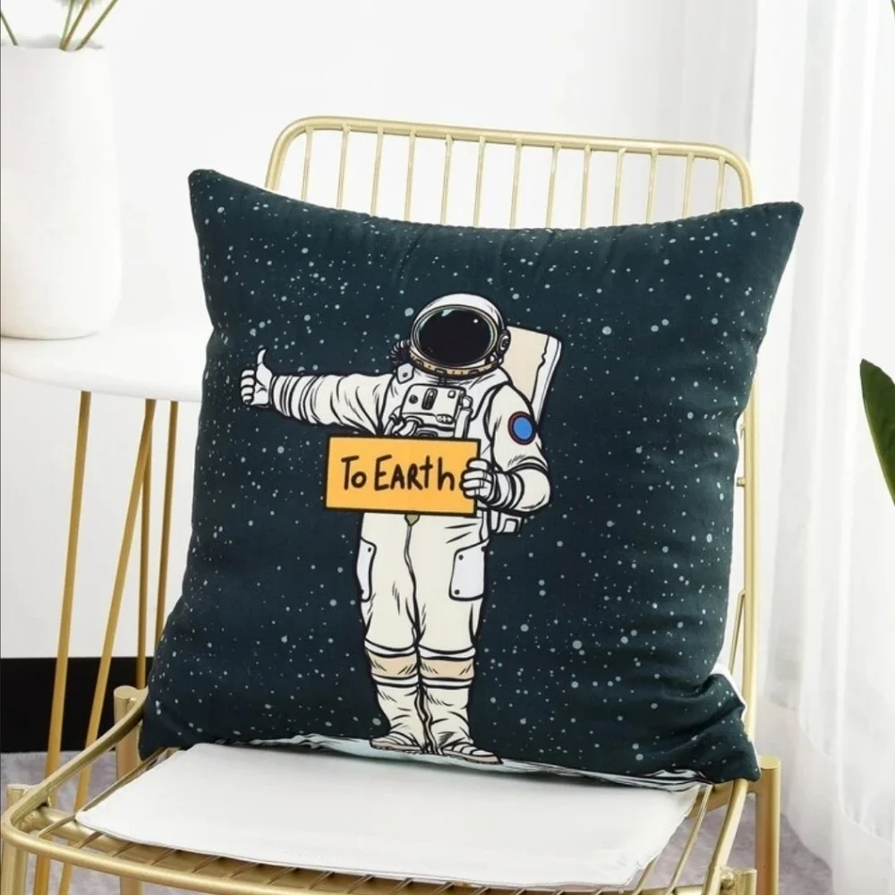 NWT Astronaut Pillow Cover Home Decor